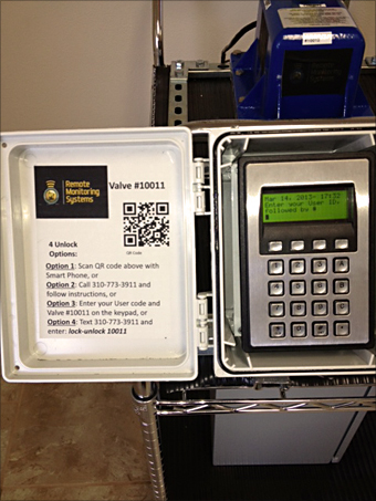 Valve Keypad & Instructions